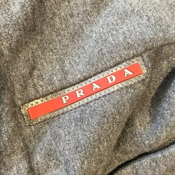 PRADA GRAY HOOD TRACK JACKET S - Picture 14 of 16